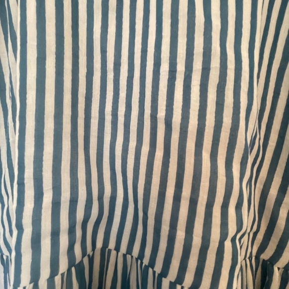 Blue and white striped summer dress - Picture 4 of 4